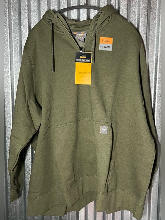 Ariat Tops - Ariat Rebar 1/4 zip Hoodie in Olive Green 3x NWT